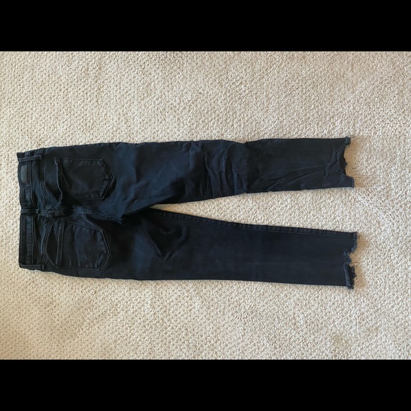 AF Black Jeans with Ripped Hem - Picture 2 of 4